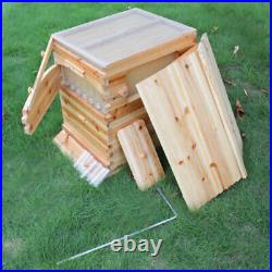Bee Hive House Super Brood 2-Layer Beekeeping Box House For 7PC Bee Hive Frames