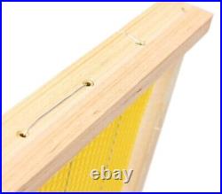 Bee Hive Langstroth Frames DEEP Size with BeesWax Foundation with Wired- 20 Pack