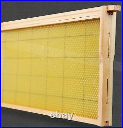 Bee Hive Langstroth Frames DEEP Size with BeesWax Foundation with Wired- 20 Pack