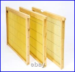 Bee Hive Langstroth Frames DEEP Size with BeesWax Foundation with Wired- 20 Pack