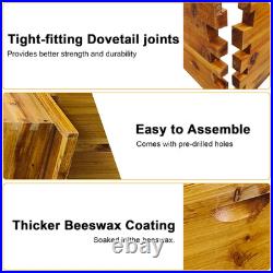 Bee Hives Coated Bee Hive Starter Kit 10-Frame Langstroth Beehive