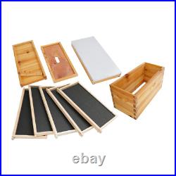 Bee Incubator Beekeeping Box with Nest Frame&Foundation 5-Frame Bee Hive Box Kit Bee Incubator Beekeeping Box with Nest Frame&Foundation 5-Frame Bee Hive Box Kit