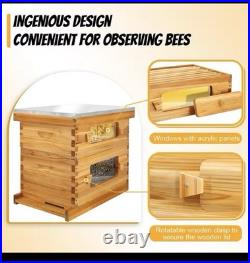 Bee hive 8 frame 2 Layer With Windows New In Box