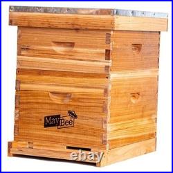 Beehive 10 Frame Bee Hives and Supplies Starter Kit, Bee Hive for Beginner