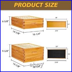 Beehive 10 Frame Bee Hives and Supplies Starter Kit, Bee Hive for Beginner