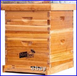 Beehive 10 Frame Bee Hives and Supplies Starter Kit, Bee Hive for Beginner, Hone