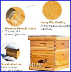 Beehive 10 Frame Bee Hives and Supplies Starter Kit, Bee Hive for Beginner, Hone