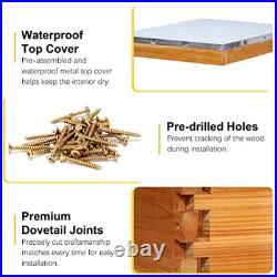 Beehive 10 Frame Starter Kit Bee Hive for Beginner Kit Includes 10 Frames