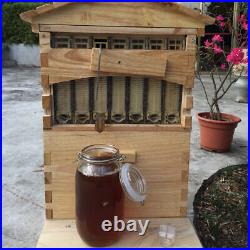 Beehive 7 Frames Complete Box Kit Bee Hives Auto Flowing Frames+Beekeeping House