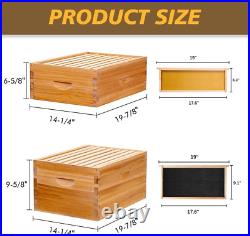 Beehive 8 Frame Bee Hives and Supplies Starter Kit, Bee Hive for Beginner, Honey