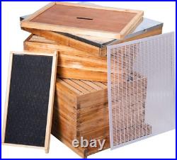 Beehive 8 Frame Bee Hives and Supplies Starter Kit, Bee Hive for Beginner, Honey