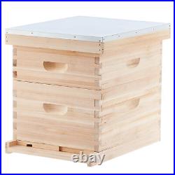Beehive Box Kit Complete 20 Frame Set, 10 Deep, 10 Medium Hive Frames