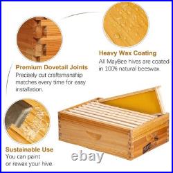 Beehive Box Langstroth Medium Super Assembled 10 Frame Wax Coated Sale