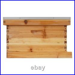 Beehive Box Wooden Bee Incubator Bee Box Kit Queen Bees Farming Hive with5 Frames