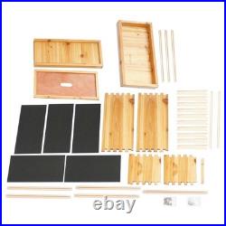 Beehive Box Wooden Brood Box Hive Frames Beekeeping Honey with 5 Frames