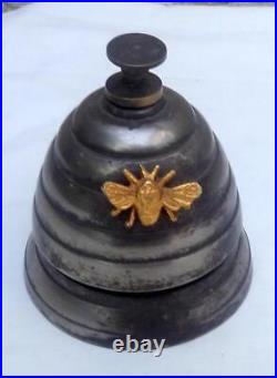 Beehive Counter Bell Antique Brass