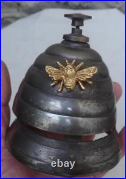 Beehive Counter Bell Antique Brass