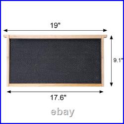 Beehive Frames 20 Pack Deep Brood 9-1/8 Waxed Foundations Black BeeCastle Hives