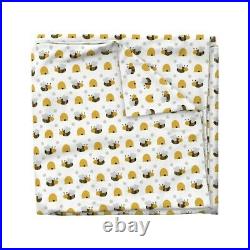 Beehive Honey Garden Insect Pollinator Bee Hive Sateen Duvet Cover by Roostery