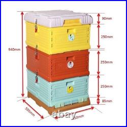 Beehive Insulated Plastic 10 Frame 3 Box 2x Brood 1x Honey Super Beekeeping