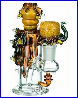 Beehive Nano Water Pipe with Bowl Handblown Glass Art by Empire Glassworks