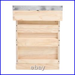 Beehive Super Beekeeping Brood House Box Pine Bee Hive Frame & Foundation Sheets