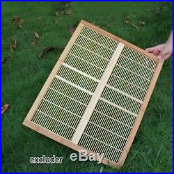 Beehive Super Beekeeping Brood House Box with 7pcs Auto Honey Bee Hive Frames UK
