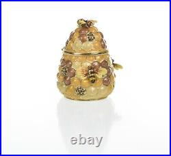 Beehive Trinket Box Hand made by Keren Kopal with Austrian Crystals