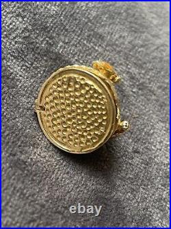 Beehive and Bee? Opening 9ct Gold Charm You Are My Queen engraved