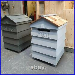 Beehive post box and parcels farrow and ball paint cedar roof made to order