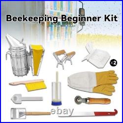 Beekeeping Bee Hive Smoker Kit Tool Equipment Set Queen Rearing System Beekeeper