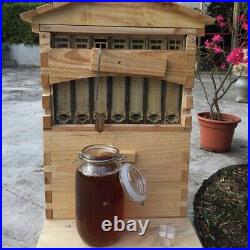 Beekeeping Beehive Complete Honey Tool with7PCS Auto Flowing Honey Bee hive Frames