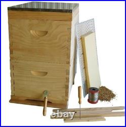 Beekeeping Starter Kit 1 Oz Armour New Zealand Pine Beehive & Tools