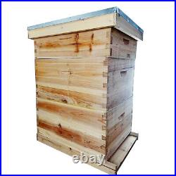 Beekeeping Starter Wooden Beehive Honey House Bee Hive Boxes For 8pc Auto Frames