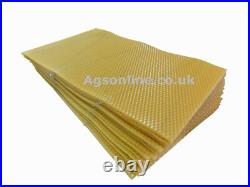 Beeswax Foundation Sheets Standard Brood Wired BS National Beehive DN4 Frame