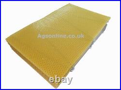 Beeswax Foundation Sheets Standard Brood Wired BS National Beehive DN4 Frame