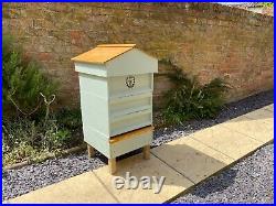 Beginners Kit British National Bee Hive Gabled Roof, With Frames Foundation
