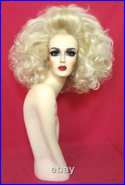 Big BEEHIVE Hair Drag Queen 60s HAIRSPRAY WIG LaceFront Costume Blond ALL COLORS