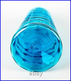 Blenko Joel Myers Beehive Bottle Decanter # 658L Hand Blown Glass Large 16 MCM