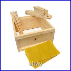 British National Fully Assembled Wooden Bee Hive inc Frames & Foundation
