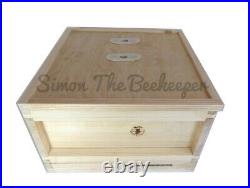 British National Fully Assembled Wooden Bee Hive inc Frames & Foundation