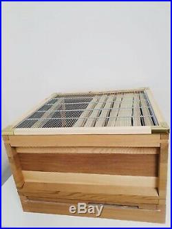 British Standard National Beehive Cedar wood Metal Roof Beekeeping Full Set Hive
