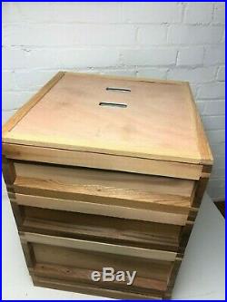 British Standard National Beehive, Cedar wood, Metal Roof, Full Set, Beekeeping