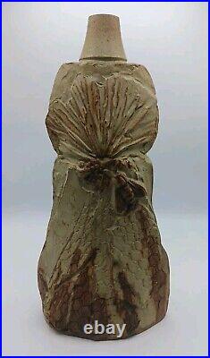 Brutalist Beehive Honeycomb Pottery Vessel Vase Handmade Original Signed Big