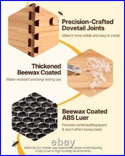 Cedar Bee Hive 20 Frames 1 Full 1 Medium Box Transparent Panel