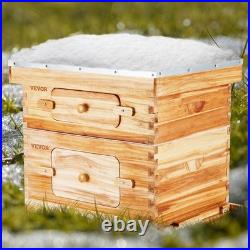 Cedar Bee Hive 20 Frames 1 Full 1 Medium Box Transparent Panel