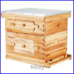 Cedar Bee Hive 20 Frames 1 Full 1 Medium Box Transparent Panel