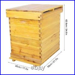 Cedar Wood Honey Keeper Beehive Box 10 Frame Beekeeping Box Kit Beekeeping To UK