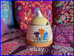 Clarice Cliff Crocus Large Beehive Preserve Pot