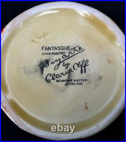 Clarice Cliff Farmhouse Small Beehive Honey Pot / Antique Art Deco Pottery